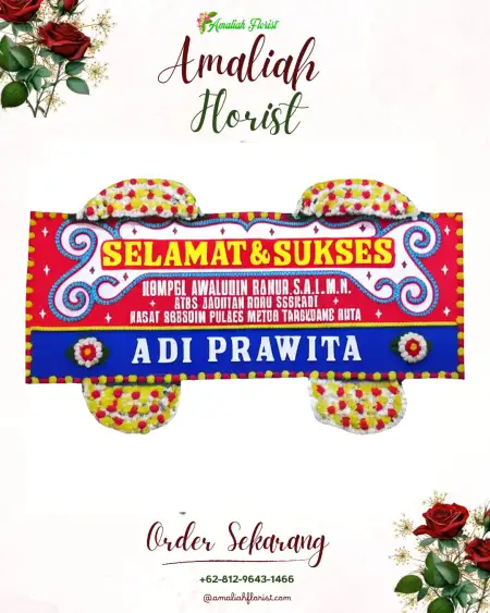 Papan Bunga Ucapan Selamat Seloboro
